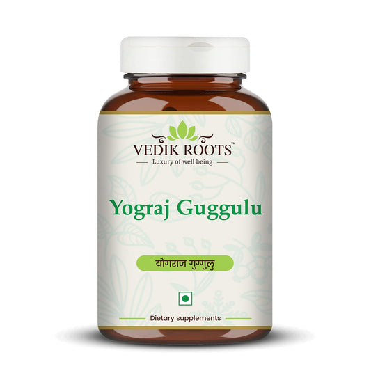 Vedikroots Yograj Guggulu - Ayurvedic Supplement For Joint Pain | Relief From Joint Discomfort | For Swelling & Stiffness | 60 Tablets (Pack of 1)