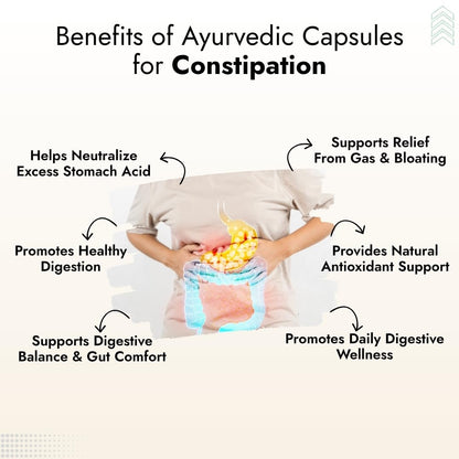 BeSpecific Bloating & Constipation Care Capsules (60) | Ayurvedic Digestive Formula with Natural Extracts | Supports Relief from Gas, Bloating, Indigestion & Irregular Bowel Movement | Gut Health Support