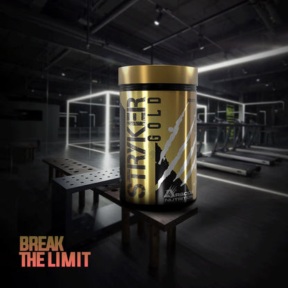 Stryker Gold Strongest Pre-Workout Supplement for Men with Citrulline, Beta-Alanine, Caffeine | Pre-workout for Men & Women (390g, Orange Mango)