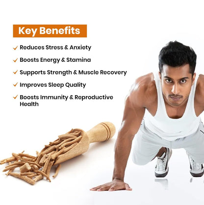 Organic Ashwagandha Powder | Pure Withania Somnifera Root Powder | Natural Stress Relief & Energy Support | Ayurvedic Adaptogen Supplement | No Additives, Non-GMO