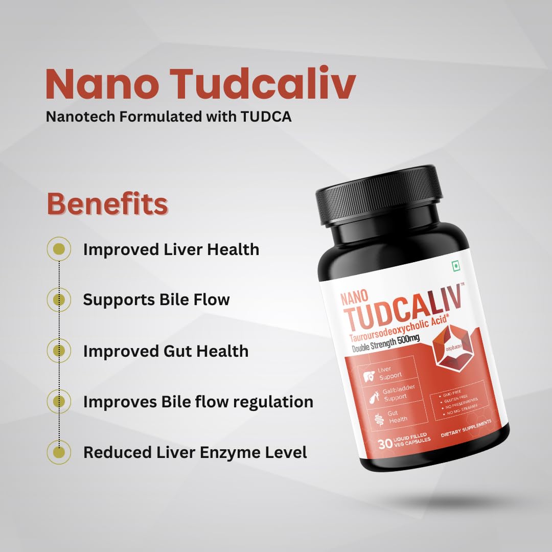 Onpharno TUDCA Liver Supplement | Liver & Gallbladder Support | Enhances Detoxification, Promotes Healthy Bile Flow & Digestion | 500mg – 30 Vegan Capsules