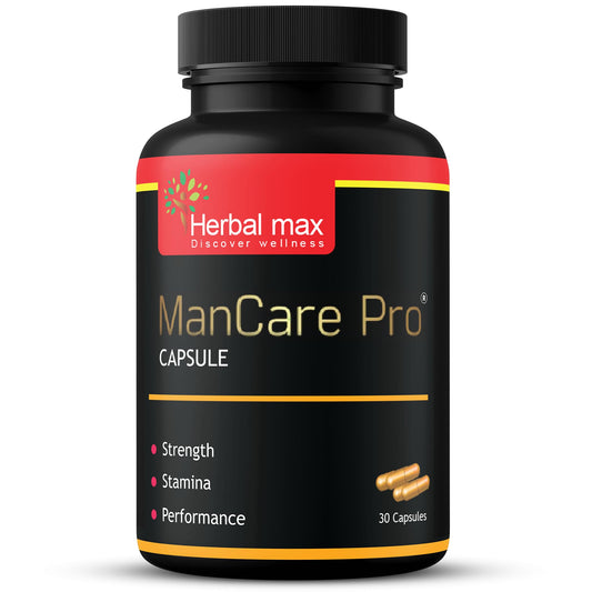 Herbal max ManCare Pro Capsule With Shilajit Ashwagandha, Vaidarikandra, Kaunch