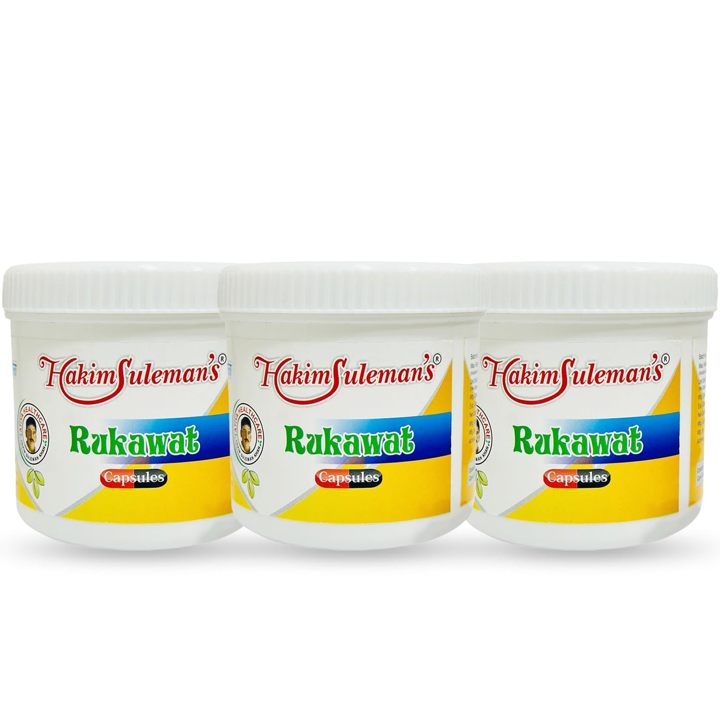 Hakim Suleman's Rukawat Capsules – Natural Herbal Supplement for Energy, Stamina, Boosts Immunity & Overall Wellness - 45 Capsules (Pack of 2)