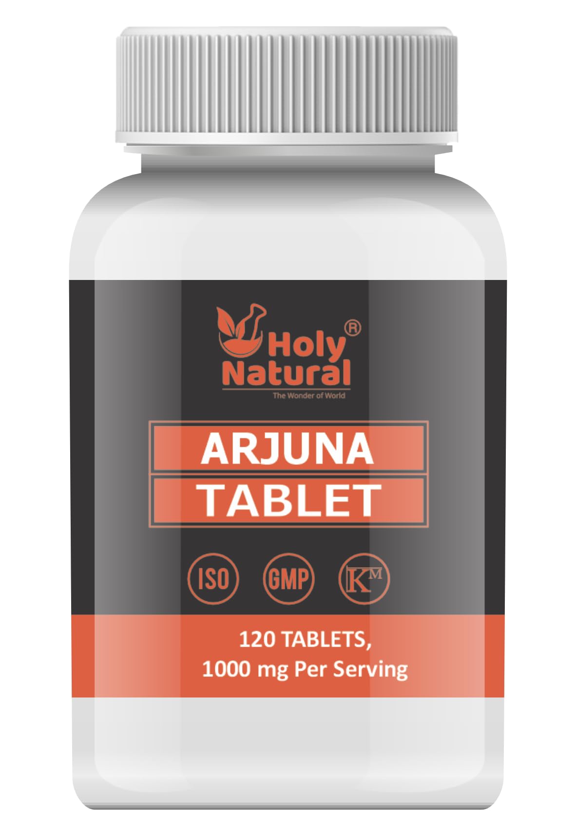 Holy Natural Arjuna Tablet – 1000mg Per Serving, 120 Tablet, 100% Pure and Natur