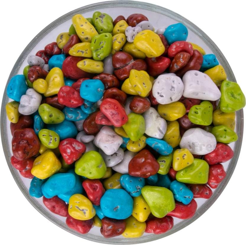 Ecoeats Chocolate Stone Candy | Fun & Colorful Candy-Coated Chocolates | Crunchy, Sweet & Irresistible Treat | Ideal for Gifting, Party Favors & Snacking (500gm)