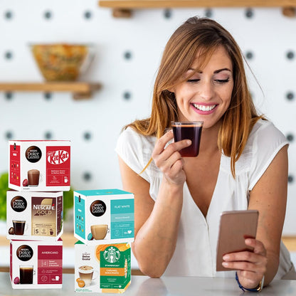 KitKat Dolce Gusto KitKat Hot Chocolate Pods 256g Box By COUGAR – Compatible with Dolce Gusto Machines | 16 Capsules | Creamy Cocoa Drink with Signature KitKat Flavour | Rich, Smooth & Velvety Texture | Perfect for Home, Office & Chocolate Lovers – (Impor