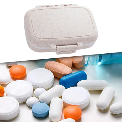 Enakshi® Pill's Box Mini Portable Pills Organizer Case for Fish Oil Supplements Daily Beige|Health & Beauty | Health Care | Pill Boxes, Pill Cases