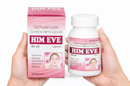 HIMANSHI HEALTH CARE Him Eve Women’s Health Capsules | Ayurvedic Hormonal Balance & Reproductive Wellness | Menstrual Cycle & PMS Support | 30 Veg Tablets