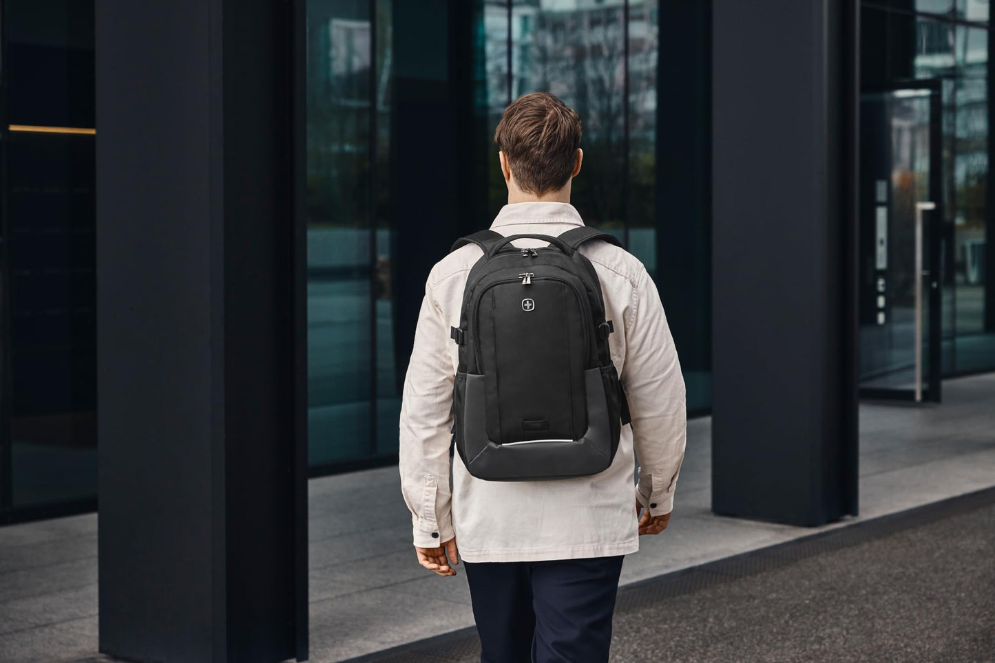WENGER, New Essentials 2023, XE RYDE 16 inches Laptop Backpack (26 liters), 47 cm, Recycled Polyester PVC, Black, 612736, Travel Bag with Tablet Pocket | Swiss Designed