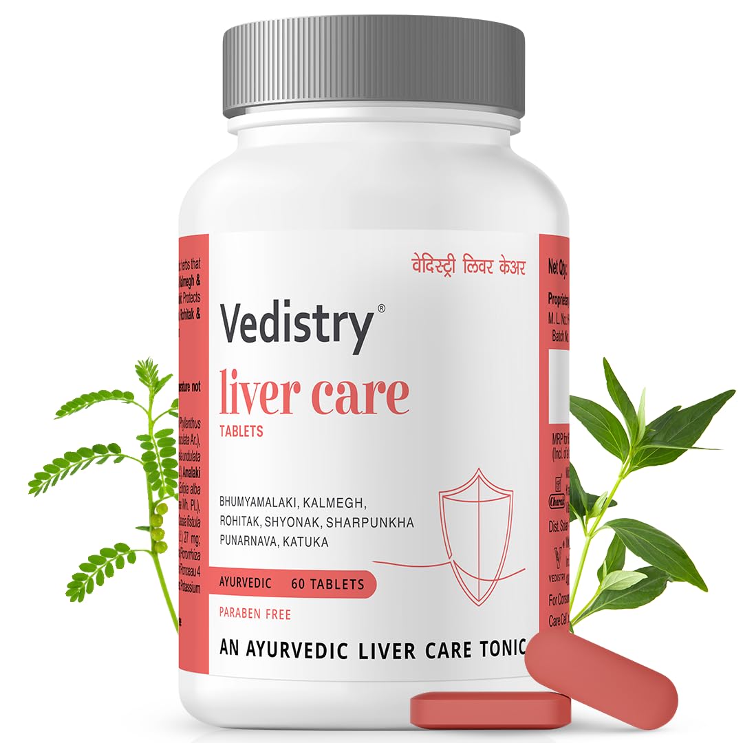 Vedistry Livercare Tablets | Ayurvedic Liver Detox Supplement for Fatty Liver &
