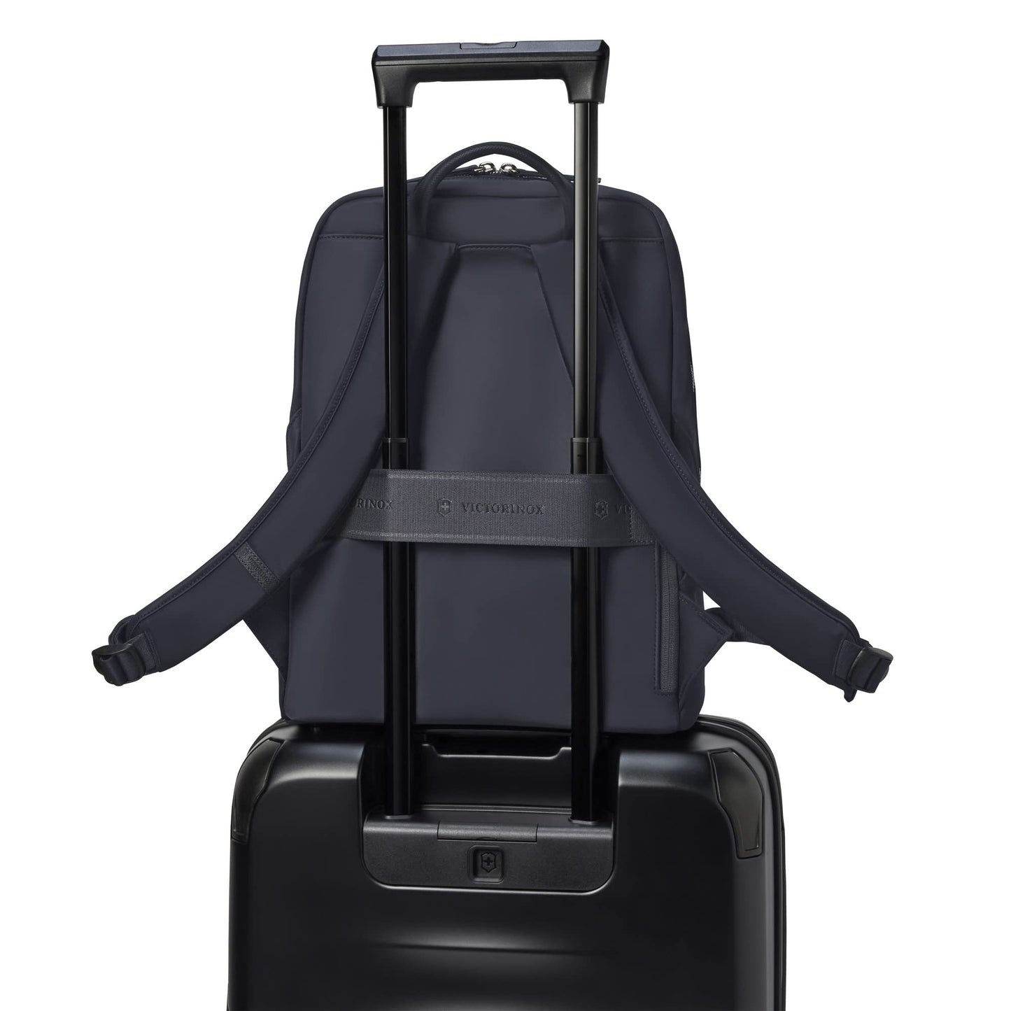 Victorinox Victoria Signature Women Compact Backpack, 14'' Laptop & 10'' Tablet Pocket, Midnight Blue, Swiss designed (612204)