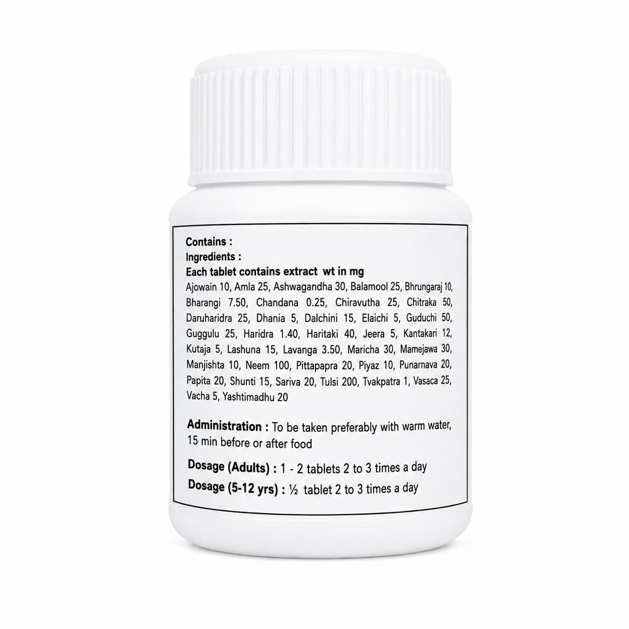 CARAM Jwar Amrutam Ayurvedic Immunity boosting tablets | For Cold & Cough | Blood purifier, Immuno-Modulator (15 Tablets)