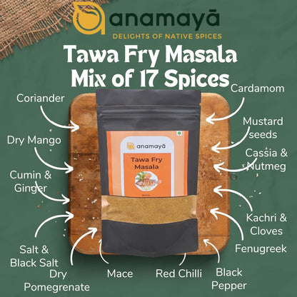 Anamaya Fish Fry Masala Powder 100 gms | Bharwa Masala | Kalonji Masala Powder | Tawa Fry Masala