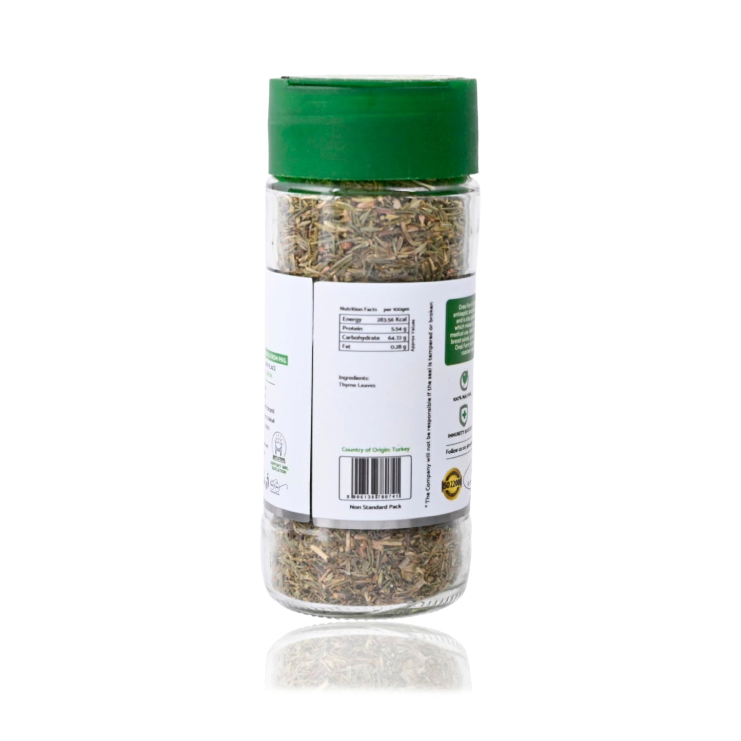 Orea Farm Dried Thyme Leaves 31g, Thyme Herb for Seasoning, Herbal Tea & Italian Cuisine