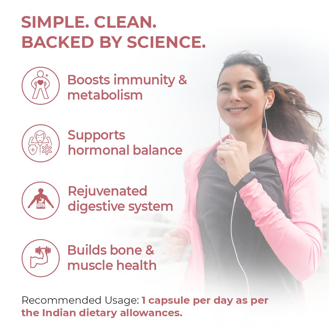 INSTRENGTH WOMEN'S MULITVITAMIN - (INDIA'S BEST SUPPLEMENT) - Support Women's Immunity & Skin & Enery & Digestion & Bone & Hair & Periods care & Overall health - (Veg) -10% OFFER on checkout