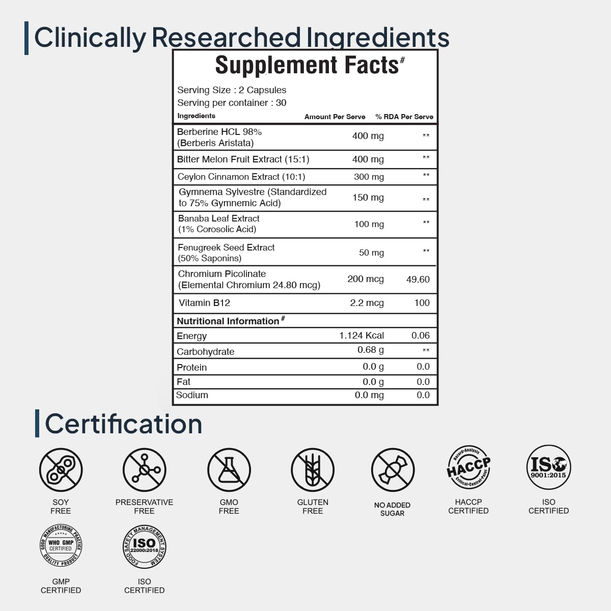 Miduty High Strength Berberine HCL 98% Triple Benefits of Blood Sugar C- image 3