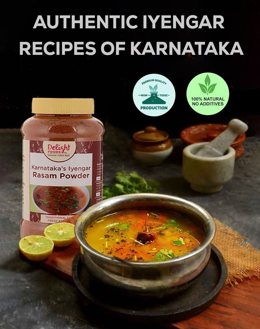 Delight Foods Karnataka Iyengar Rasam Masalas Powder, 250g