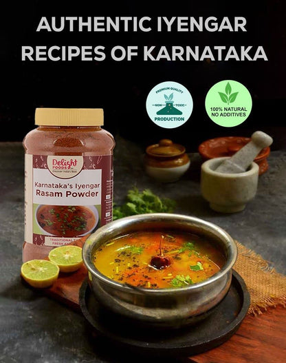 Delight Foods Karnataka Iyengar Rasam Masalas Powder, 250g