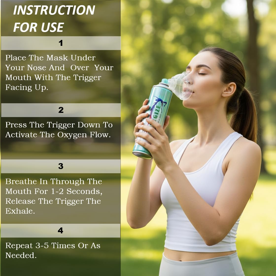 Oxygize Portable High Purity 10l Oxygen Can Fresh Breathing Medical Oxygen Cylinder With Mask Use For Health Care Supplement, Outdoor Sports, Trekking And Hiking Canister, Home First Aid Kit (4)