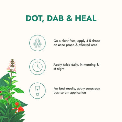 Kapiva Tulsi Anti-Acne Serum 30 ml | For Acne & Acne Marks | Made Safe- image 2