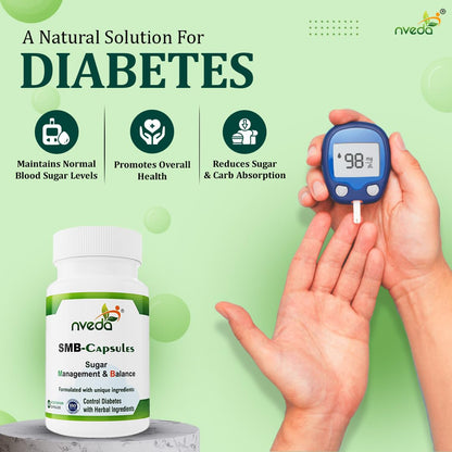 Nveda SMB Capsules for Sugar Management and Balance (60 Capsules)- image 5