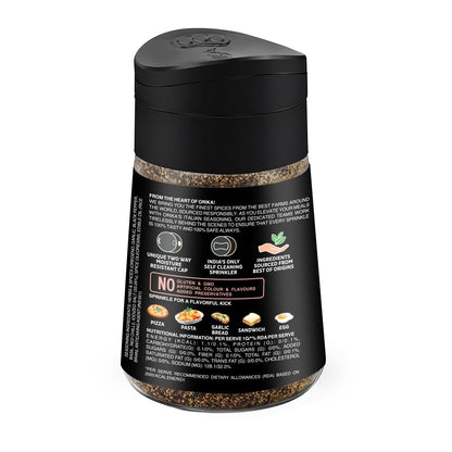 Orika Italian Seasoning 60g | Oregano Seasoning For Pizza, Pasta, Garlic Bread & Italian Food | Classic Blend Of Italian Mixed Herbs | Moisture Resistant Sprinkler Jar | No Artificial Flavours and Colours