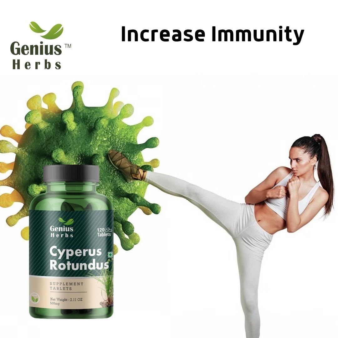 Genius Herbs Cyperus Rotundus Tablets 500mg