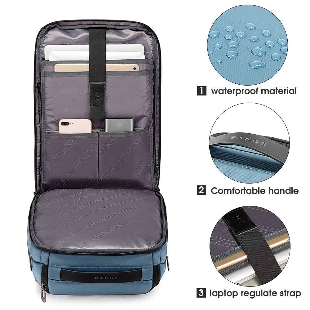BANGE Business Smart Backpack Waterproof fit 15.6 Inch Laptop Backpack- image 4