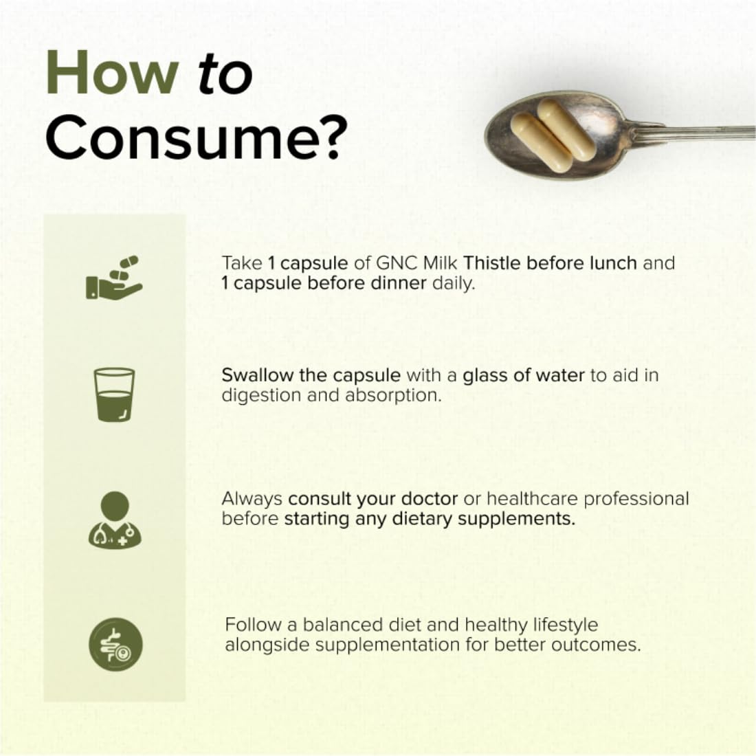 GNC Milk Thistle 250mg with 80% Silymarin | 60 Veg Capsules | Supports- image 5