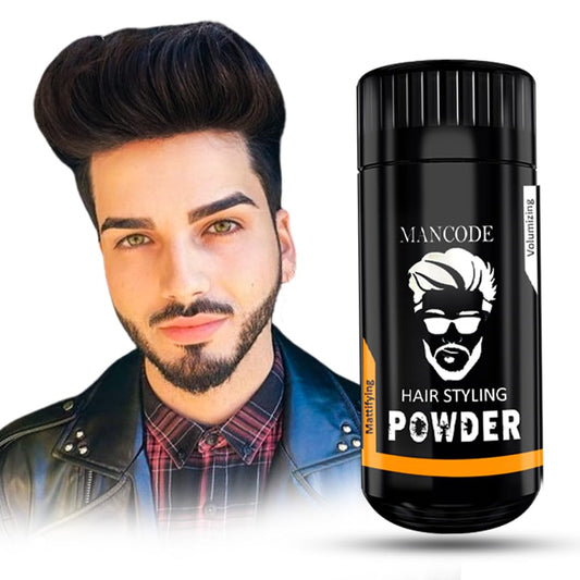 MAN CODE Hair Volumizing Powder Wax for Men, Hair Powder, Hair Wax Powder for Boys, Natural & Safe Hairstyling Powder, Strong Hold & Matte Finish, Zero Toxin Hair Styling Powder (20g)