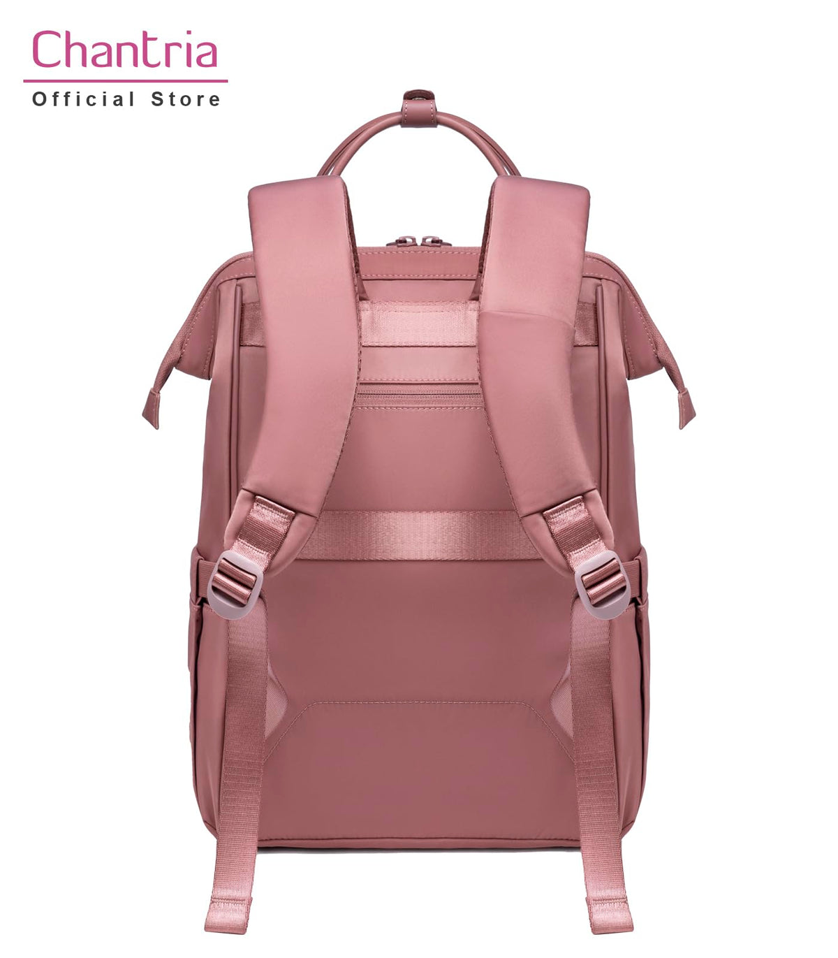 Chantria Laptop Backpack for Women 15.6-inch Work Office Backpack 13L Capacity Laptop Bag College Bookbag Water-resistant Casual Backpack for Travel (Nostalgia Rose)