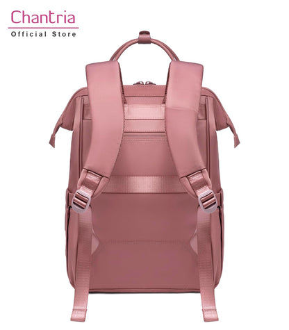 Chantria Laptop Backpack for Women 15.6-inch Work Office Backpack 13L Capacity Laptop Bag College Bookbag Water-resistant Casual Backpack for Travel (Nostalgia Rose)