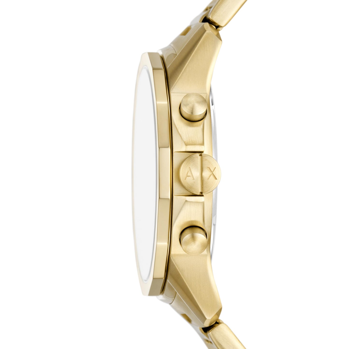 Armani Exchange Stainless Steel Analog Blue Dial Men's Watch-Ax7151Set, Band Color:Gold