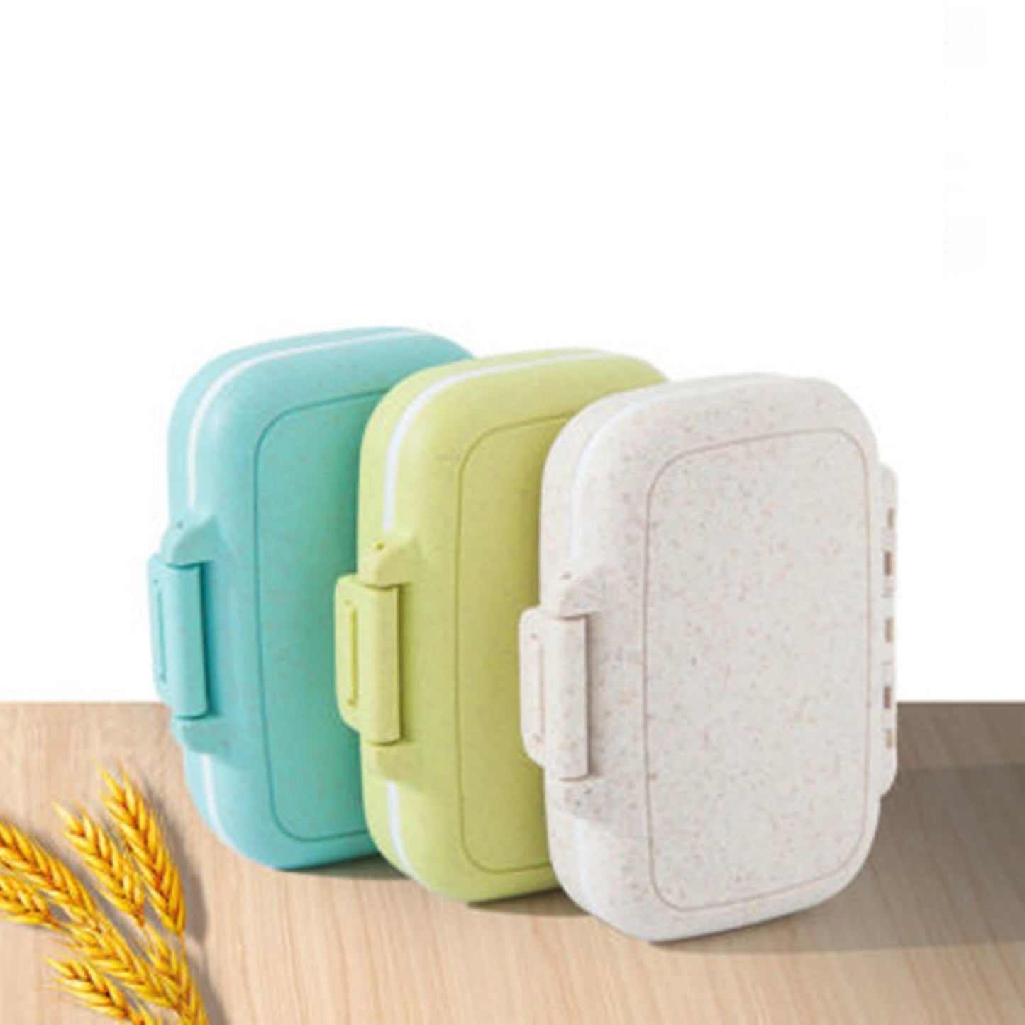 SECRET DESIRE 4xPill's Box Mini Portable Pills Organizer Case for Fish Oil Supplements Daily Green|Health Care|Pill Boxes, Pill Cases