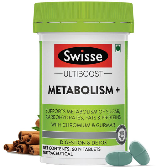 Swisse Metabolism+ With Chromium - 60 Tablets