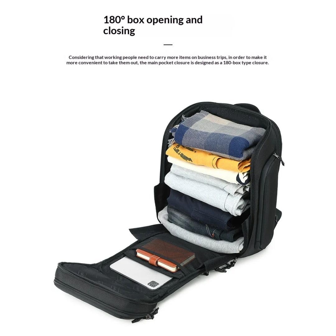 KARRIER 35L Nexus Laptop Backpack for Men & Women, Padded Laptop Compartment, Spacious Bag for Office, College, Daily Commute & Travel, Black**