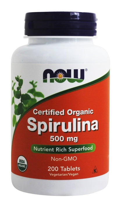 Now Foods Spirulina Natural 500mg - 200 Tab