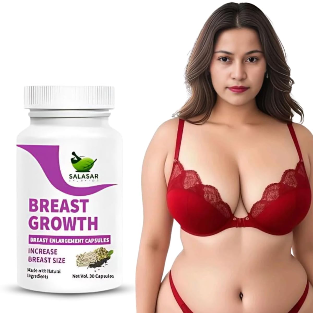 Salasar Ayurveda Natural Health Support Capsules 100% Pure & Natural | Made For Womeen's Health & Well.ness | 30 Capsules