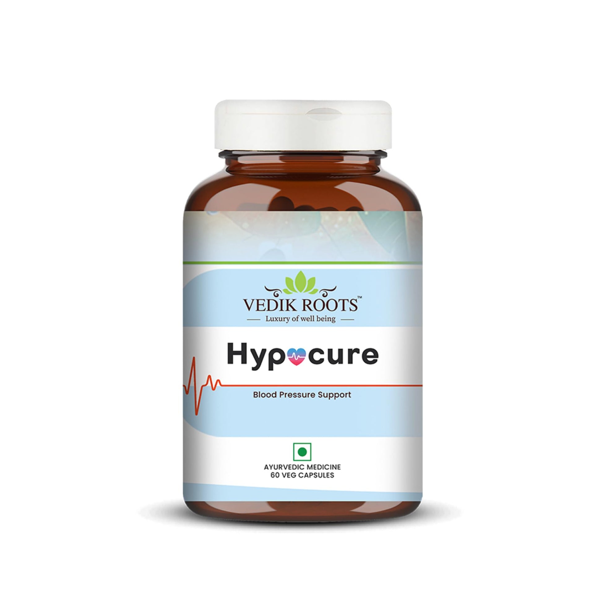 Vedikroots Hypocure Ayurvedic Capsules 60 Capsules| Blood Pressure Control| Ayur