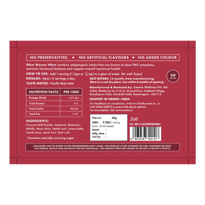 Cosmix What Women Want | For Women's Hormonal Health | Supports PCOS, C- image 3