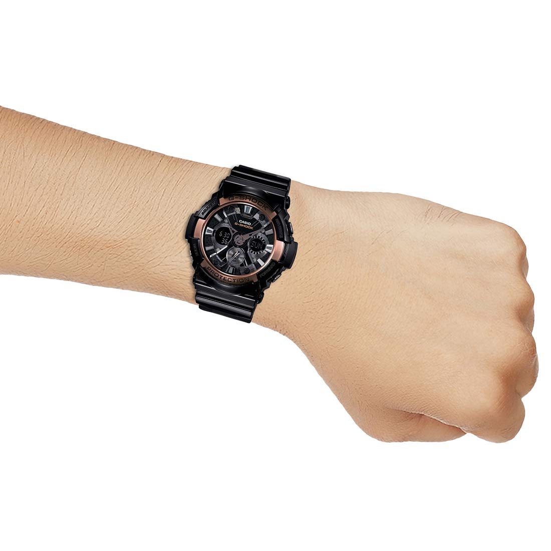 Casio G-Shock Analog-Digital Black Dial Men's Watch-GA-200RG-1ADR
