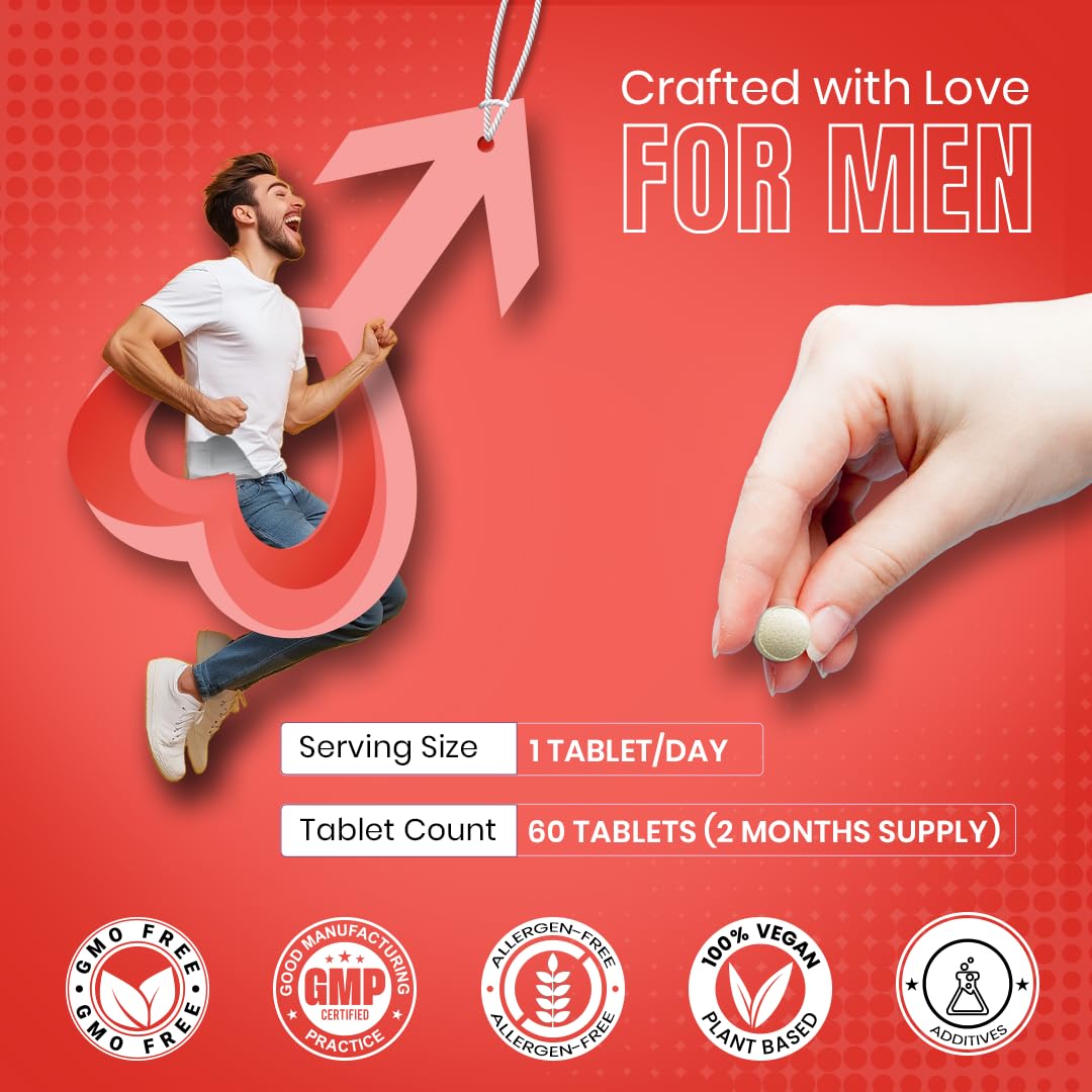 CUREFOREVER Chelated Iron & Vitamin C 60 Tablets for Men - High Absorption Iron & Vitamin C Supplements for Energy, Immunity, Skin Tiredness & Fatigue