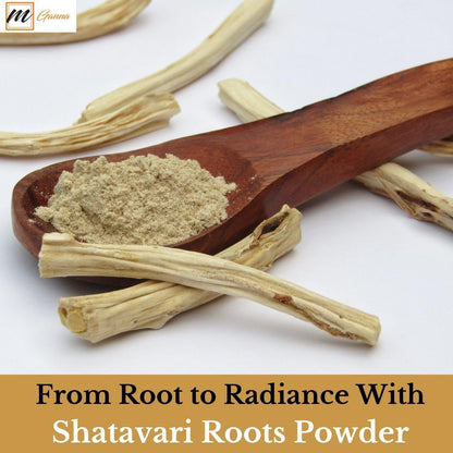 mGanna Shatavari Powder/Asparagus Racemosus for Radiant Skin, Hair and Health Care 227gm / 0.5 lbs