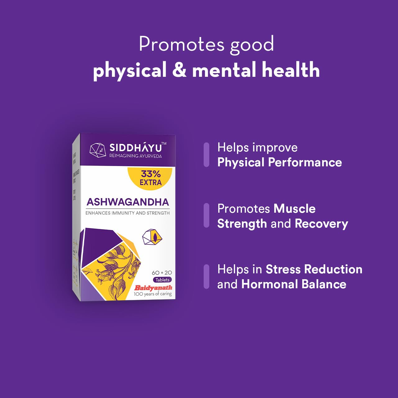 Siddhayu Gym Essentials (Ashwagandha 80 Tab +Gokshura 80 Tab + Calciavtiv 60 Tab) | Bone Strength & Immunity | Fitness Supplement Kit