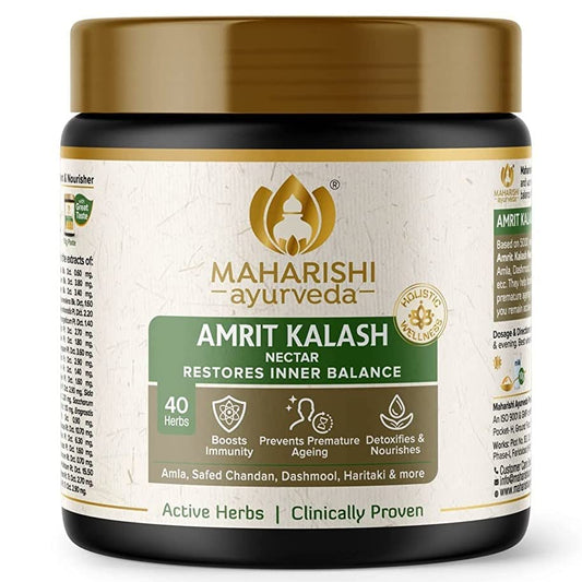 Maharishi Ayurveda Amrit Kalash Immunity Booster | Super Rasayana | Helps Immunity | Helps in Delaying Premature Ageing | 53+ Herbs | 600g Nectar