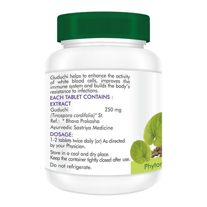 Herbodaya Organic Guduchi Tablets – 60 Tablets