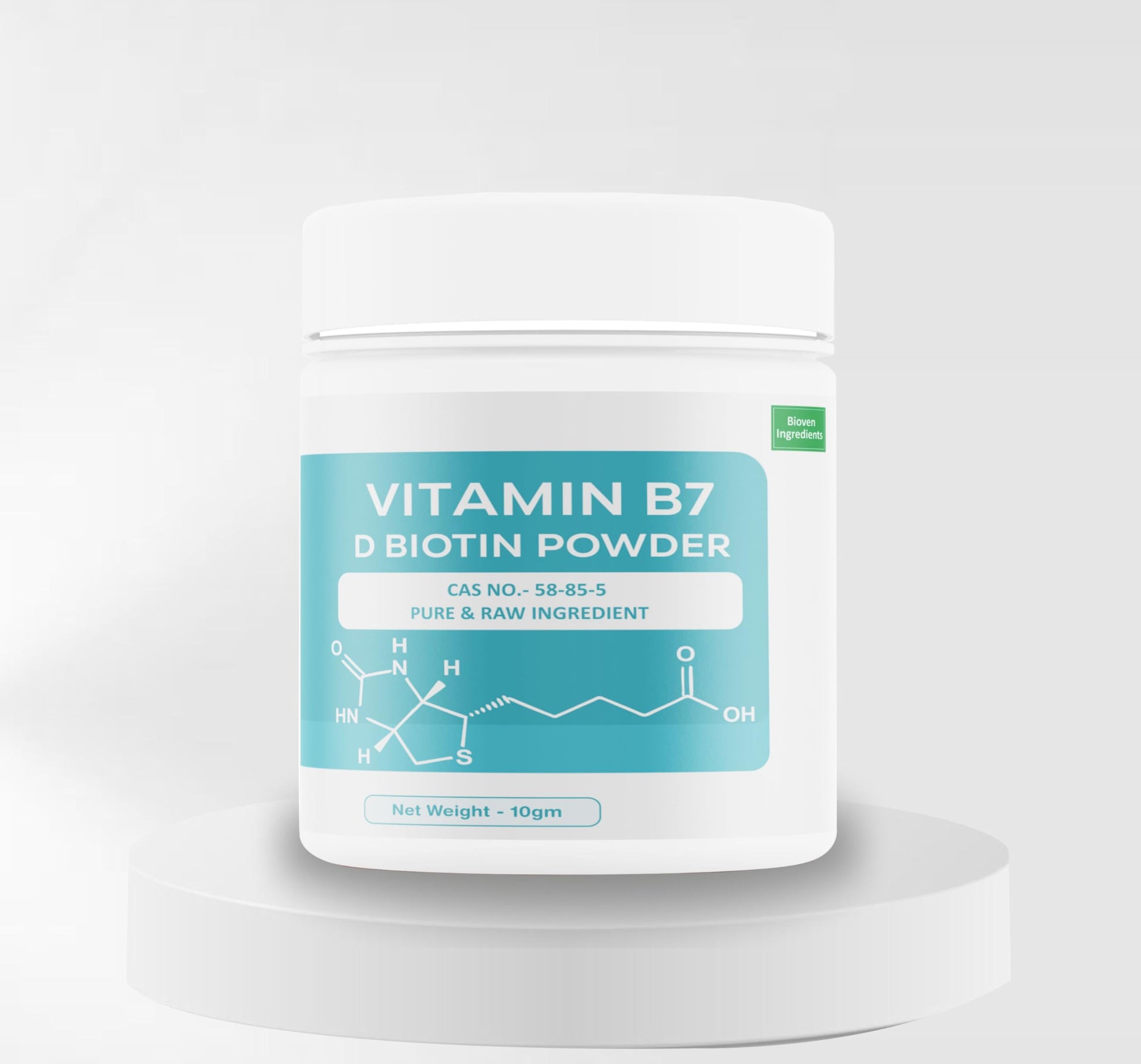 Bioven Ingredients Vitamin B7 (D-Biotin) – 10g