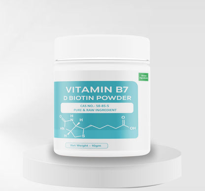 Bioven Ingredients Vitamin B7 (D-Biotin) – 10g