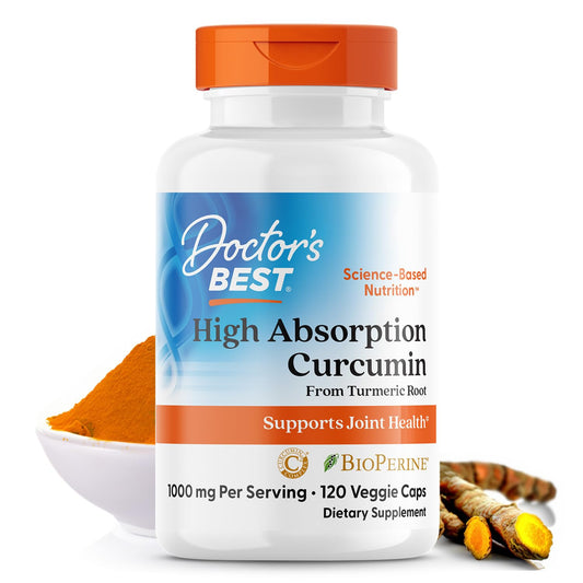 Doctor's Best | High Absorption Curcumin From Turmeric Root with C3 Complex & Bi