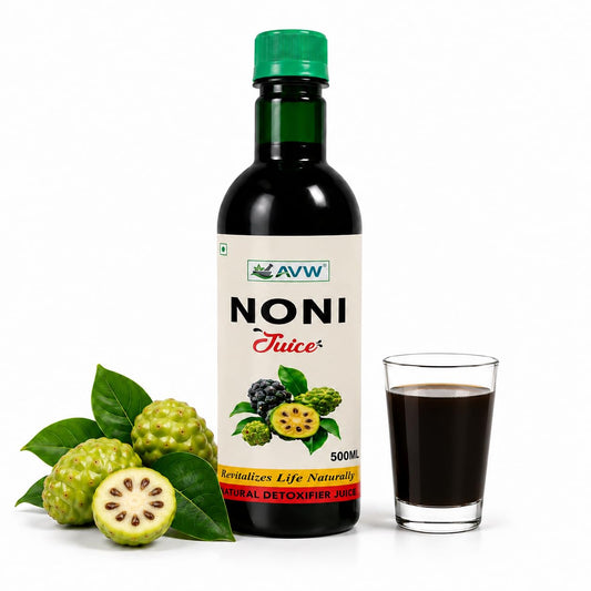 AVW Noni Juice 500ml – Pure & Natural Ayurvedic Herbal Health Drink | Helps in Immunity Boost, Energy Enhancer & Body Detox Tonic | Rich in Antioxidants & Enzymes
